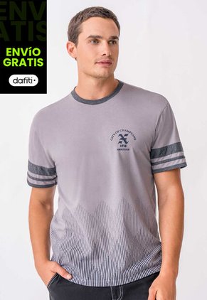 Camiseta Hombre Gris Claro Mp 111912
