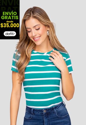 Camiseta Mujer Estampado Mp 112032