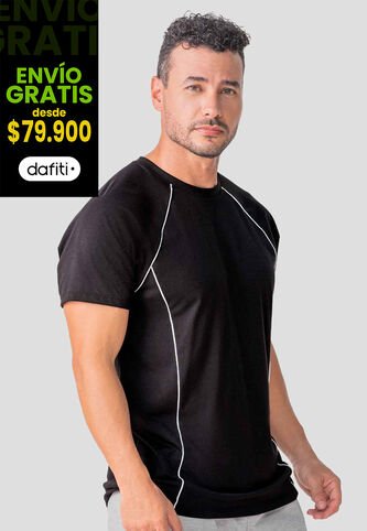 Camiseta Hombre Negro Mp 114573 MP