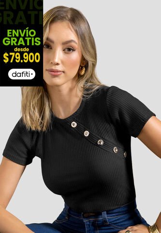 Blusa Mujer Negro Mp 112246 MP