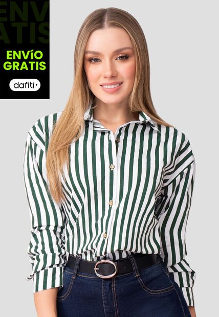 Camisa Mujer Estampado Mp 111080