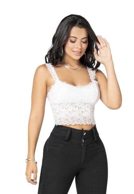 Crop Top Mujer Blanco Mp 92547