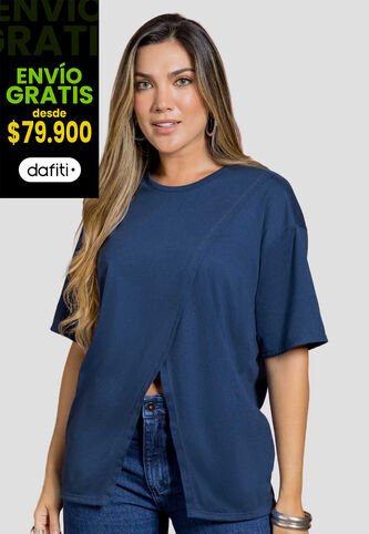 Camiseta Mujer Azul Profundo Mp 114388 MP