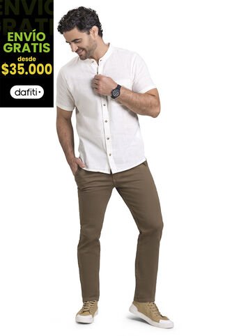 Camisa Hombre Beige Mp 3139 MP