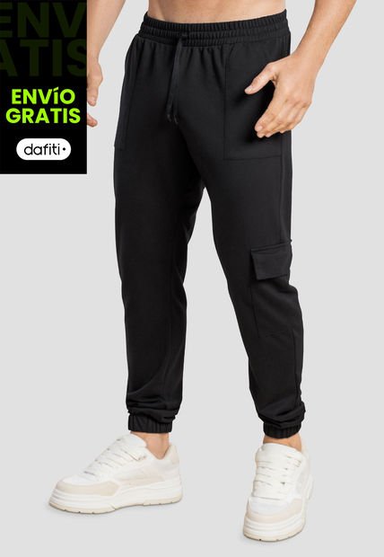 Jogger Hombre Negro Mp 104553