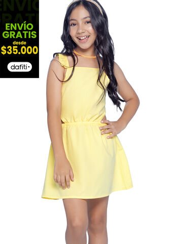 Vestido Infantil Femenino Amarillo Mp 633 MP
