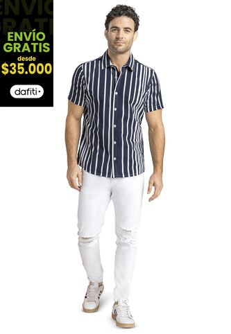 Camisa Hombre Azul Mp 555 MP