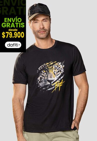 Camiseta Hombre Negro Mp 113844 MP