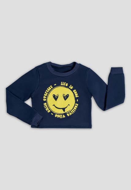 Buzo Infantil Femenino Azul Mp 9927