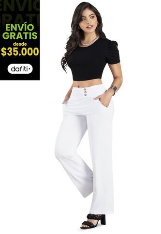 Pantalón Mujer Blanco Mp 86925 MP
