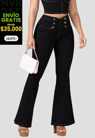 Jean Mujer Negro Mp 100321 MP