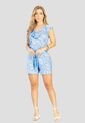 Enterizo Corto Mujer Estampado Azul Mp 112220 de MP