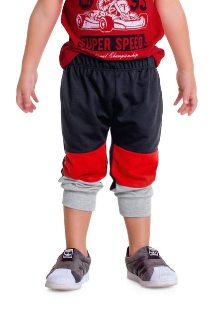 Jogger Bebe Masculino Rojo MP