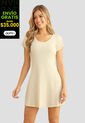 Vestido Corto Mujer Crema Mp 110674 de MP