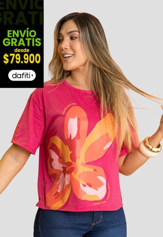 Camiseta Mujer Magenta Vivo Mp 114026 MP
