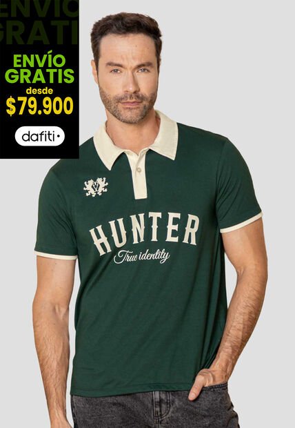 Polo Hombre Verde Pino Mp 114117