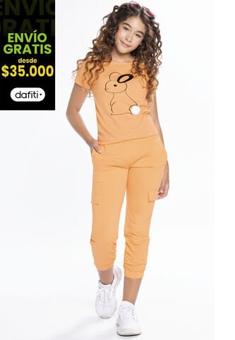 Jogger Infantil Femenino Amarillo Mp 210 MP