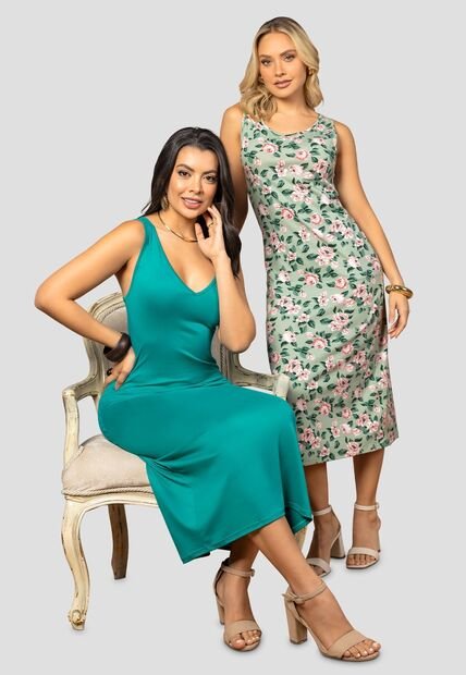 Vestido Paq X2 Mujer Bicolor Mp 112022