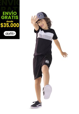 Bermuda Infantil Negro Mp 1872 MP