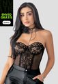 Corset Mujer Negro Mp 110587 de MP