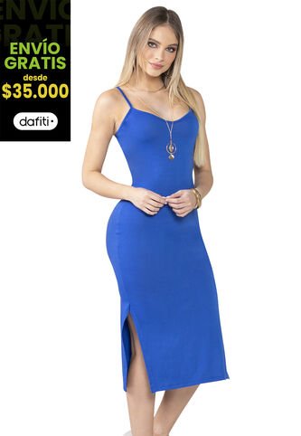 Vestido Largo Mujer Azul Mp 5164 MP