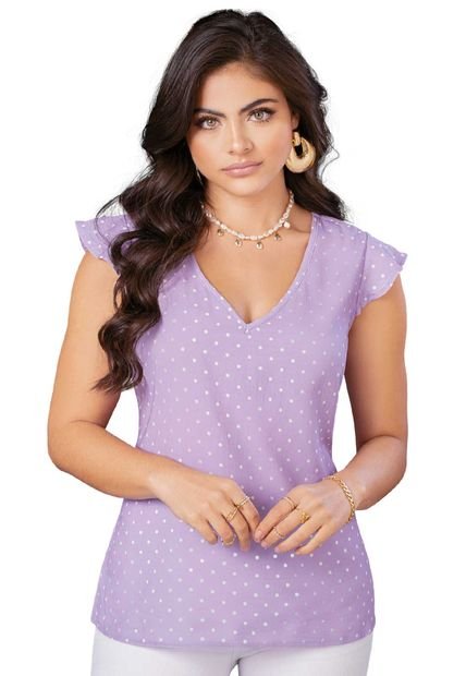 Blusa Mujer Lila Mp 88324