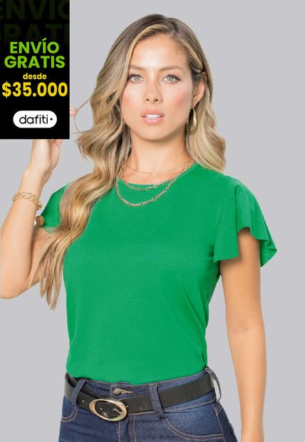 Blusa Mujer Verde Mp 68386