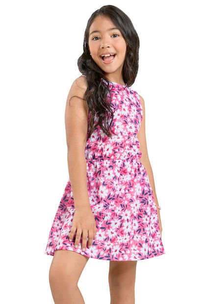 Vestido Infantil Rosa Mp 32586