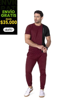 Jogger Masculino Vinotinto Mp 33636