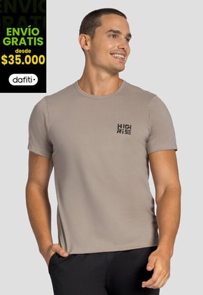 Camiseta Hombre Café Pardo Mp 101746