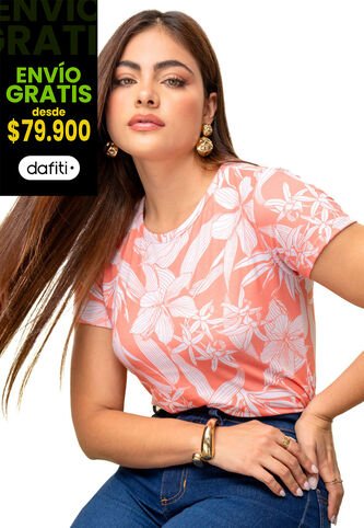 Camiseta Mujer Estampado Mp 113835 MP