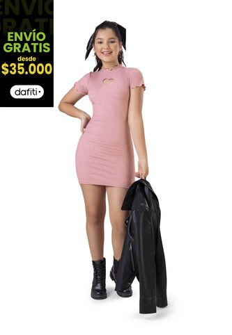 Vestido Infantil Rosa Mp 6493 MP