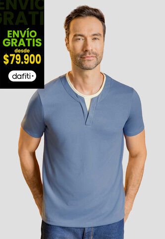 Camiseta Hombre Azul Indigo Mp 113965 MP