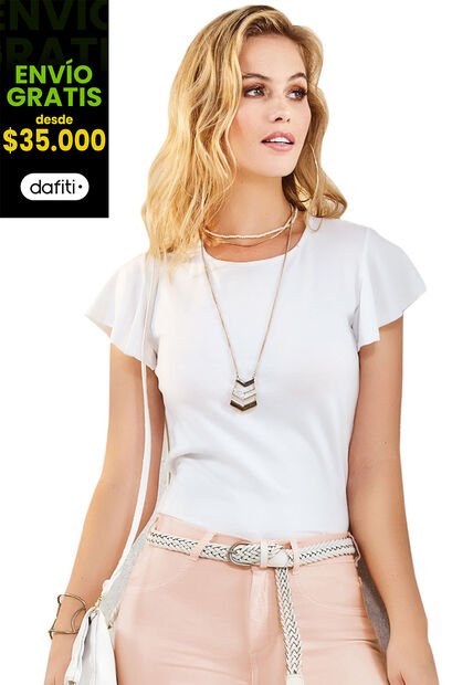 Blusa Adulto Femenino Marfil Marketing  Personal