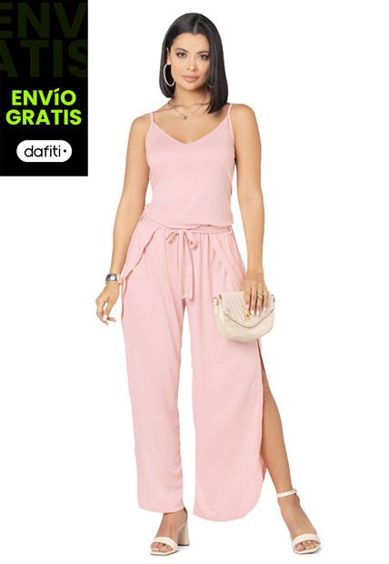 Enterizo Largo Mujer Rosa Mp 32926