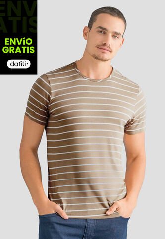 Camiseta Hombre Café Pardo Mp 112555 MP