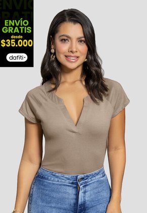 Blusa Mujer Café Pardo Mp 104190