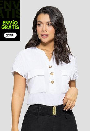 Blusa Mujer Blanco Mp 110853
