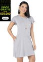 Vestido Corto Mujer Gris Jaspe Mp 68383 de MP