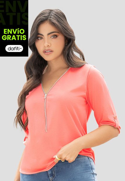 Blusa Mujer Salmon Mp 110678
