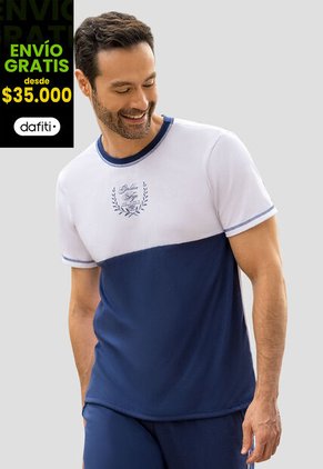 Camiseta Hombre Azul Profundo Mp 110752