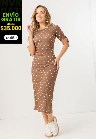 Vestido Largo Mujer Estampado Mp 107534 MP