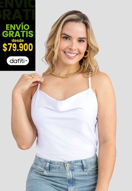 Blusa Mujer Blanco Mp 113857