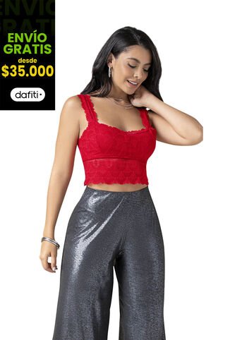 Crop Top Mujer Rojo Mp 92547 MP