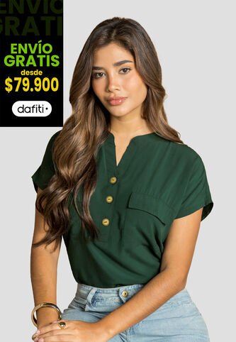 Blusa Mujer Verde Pino Mp 110853 MP