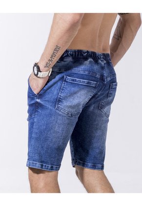 Bermuda Hombre Azul Medio Mp 7784