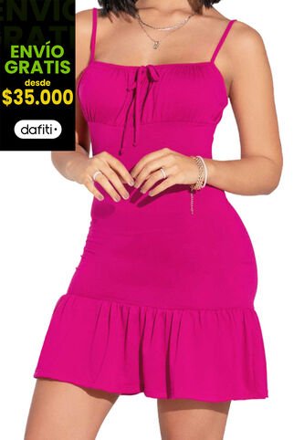 Vestido Corto Mujer Fucsia Mp 32922 MP