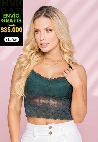 Crop Top Exterior Verde Botella Mp 92547 MP