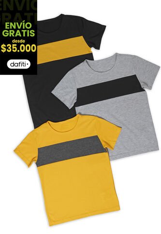 Camiseta Infantil Gris Jaspe Mp 89907 MP