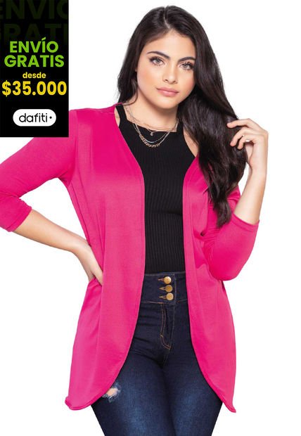 Cardigan Mujer Fucsia Mp 89021